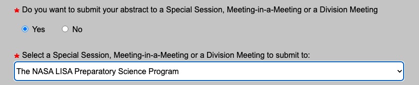 Special Session on LPS at the AAS Meeting